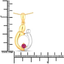 Load image into Gallery viewer, 0.20 Carat Genuine Ruby .925 Sterling Silver Pendant