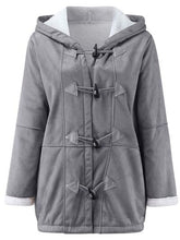 Load image into Gallery viewer, Full Size Pocketed Long Sleeve Hooded Toggle Jacket – Stylish & Functional Outerwear for Women