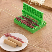 Load image into Gallery viewer, BBQ Meat String Machine Barbecue Skewer Tools Portable Skewer Kebab Maker Box Machine Grill Kitchen Accessories Automatic Meat Skewer Tools Beef Easy Wear Meat Maker Grill Barbecue Kitchen Accessories Tools