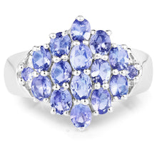 Load image into Gallery viewer, 2.45 Carat Genuine Tanzanite .925 Sterling Silver Ring