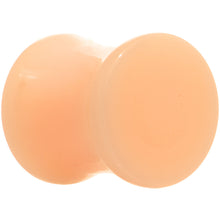 Load image into Gallery viewer, 00G Light Peach Solid UV Acrylic Flesh Tone Saddle Plug Set