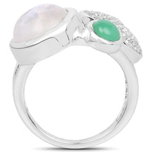 Load image into Gallery viewer, 5.90 Carat Genuine Multi Stone .925 Sterling Silver Ring