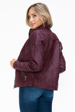 Load image into Gallery viewer, Women Warm Sleek Dual-Zipper Layered Jacket with Cozy Fuzzy Hood Urban Chic & Comfortable Jacket