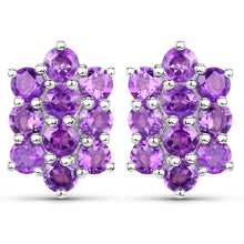 Load image into Gallery viewer, 6.80 Carat Genuine Amethyst .925 Sterling Silver 3 Piece Jewelry Set (Ring, Earrings, and Pendant w/ Chain)