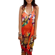 Load image into Gallery viewer, Beach Cover Ups Stripe Bikini Cover Up For Women With Tassel Summer Beach Dress Women Summer Casual Swing T Shirt Dresses Beach Cover Up Loose Dress Ladies Swimsuit Plus Size Beachwear