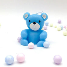Load image into Gallery viewer, Bear Candle Birthday Cake Props Topper Card Cute Fantasy Cup Dessert Smiley Love Bear Table Dress Up Cake Props Party Cake Decor Supplies Toppers Birthday Cupcake Topper Various Cake Decorations for Birthday Party Photo Prop