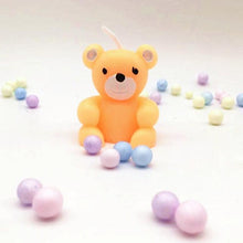 Load image into Gallery viewer, Bear Candle Birthday Cake Props Topper Card Cute Fantasy Cup Dessert Smiley Love Bear Table Dress Up Cake Props Party Cake Decor Supplies Toppers Birthday Cupcake Topper Various Cake Decorations for Birthday Party Photo Prop