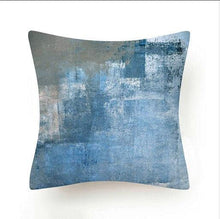 Load image into Gallery viewer, Beautiful Blue Print Polyester Pillow Case Waist Soft Fiber Cushion Sofa Car Cushion Cover Artwork Home Decorative Pillows Covers Cushion Cover For Bedroom Sofa Living Room Home Pillowcase
