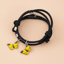 Load image into Gallery viewer, Beautiful Bracelets Set For Couple Mutual Attraction Braided Rope Couple Bracelets Blue Butterfly Relationship Matching Bracelet Set Heart Magnet Mutual Attraction Rope Bracelets Lover Gifts For Best Friend Women Men