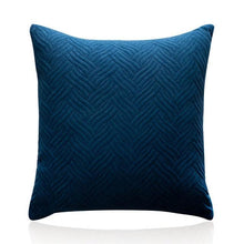 Load image into Gallery viewer, Beautiful Quilted Pillowcase Throw Pillow Covers Home Decor Velvet Square Throw Pillow Covers Decoration Pillow Cushion Sofa Living Room Simple Decorative Cushion Cover 45x45CM