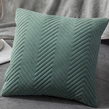 Load image into Gallery viewer, Beautiful Quilted Pillowcase Throw Pillow Covers Home Decor Velvet Square Throw Pillow Covers Decoration Pillow Cushion Sofa Living Room Simple Decorative Cushion Cover 45x45CM