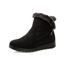 Load image into Gallery viewer, Beautiful Red Womens Ankle Boots New Fashion Waterproof Platform Winter Warm Snow Boots Outdoor Warm Mid-Calf Boot Non-Slip Water Resistant Winter Cold Weather Elegant Shoes