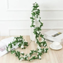 Load image into Gallery viewer, Beautifully Designed 250CM Rose Artificial Flowers Christmas Garland for Wedding Home Room Decoration Spring Autumn Garden Arch Fake Plant Vine