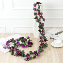 Load image into Gallery viewer, Beautifully Designed 250CM Rose Artificial Flowers Christmas Garland for Wedding Home Room Decoration Spring Autumn Garden Arch Fake Plant Vine