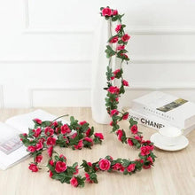 Load image into Gallery viewer, Beautifully Designed 250CM Rose Artificial Flowers Christmas Garland for Wedding Home Room Decoration Spring Autumn Garden Arch Fake Plant Vine