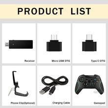 Load image into Gallery viewer, Best Quality Black 2.4G Wireless Joystick Gamepad Controller Compatible With Pc Smartphones Tablets Laptops Monitors