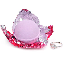 Load image into Gallery viewer, Hibiscus Bath Bomb with Jewelry Ring Inside
