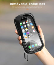 Load image into Gallery viewer, Bicycle Bag Phone Bag Waterproof Front Frame Cycling Bag Sensitive Touch Screen Road Bike Bag Bicycle Phone Bag Bike Phone Holder EVA Waterproof Handlebar Bag With Sensitive Bike Phone Front Frame Bag Bicycle Bag Phone Mount Top Tube Bag Bike 6.0-7.4 Inch