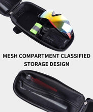 Load image into Gallery viewer, Bicycle Bag Phone Bag Waterproof Front Frame Cycling Bag Sensitive Touch Screen Road Bike Bag Bicycle Phone Bag Bike Phone Holder EVA Waterproof Handlebar Bag With Sensitive Bike Phone Front Frame Bag Bicycle Bag Phone Mount Top Tube Bag Bike 6.0-7.4 Inch