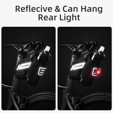 Load image into Gallery viewer, Bicycle Bag Water Repellent Durable Reflective Road Bike With 1.5L Water Bottle Pocket Bike Bag Accessories Bike Saddle Bag Bike Seat Bag With Water Bottle Holder Bicycle Bag Under Seat Waterproof For Road Bike