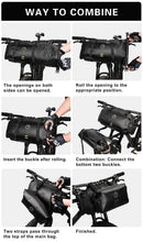 Load image into Gallery viewer, Bicycle Bag Waterproof Big Capacity Handlebar Bag 2 Piece Front Tube Cycling Bag Bike Accessories Bike Bag Waterproof Bike Handlebar Bag Bicycle For Sport Bicycle Cycling Accessories
