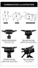 Load image into Gallery viewer, Bicycle Bag Waterproof Big Capacity Handlebar Bag 2 Piece Front Tube Cycling Bag Bike Accessories Bike Bag Waterproof Bike Handlebar Bag Bicycle For Sport Bicycle Cycling Accessories