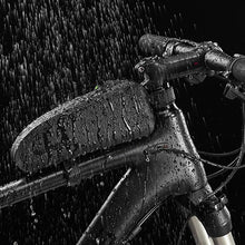 Load image into Gallery viewer, Bicycle Bag Waterproof Cycling Top Front Tube Frame Bag Large Capacity Road Bicycle Black Bike Accessories Top Tube Bike Bag Waterproof Bike Front Frame Bike Bag Bicycle Top Tube Bag Cycling Accessories