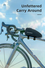 Load image into Gallery viewer, Bicycle Bag Waterproof Cycling Top Front Tube Frame Bag Large Capacity Road Bicycle Black Bike Accessories Top Tube Bike Bag Waterproof Bike Front Frame Bike Bag Bicycle Top Tube Bag Cycling Accessories
