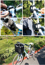 Load image into Gallery viewer, Bicycle Basket Handlebar Cycling Carryings Holder Bike Riding Pouch Cycle Biking Front Baggage Bag Load Bike Basket Detachable Bicycle Basket Folding Small Pet Cat Dog Carrier Front Handlebar Basket For Most Mountain Bikes And Bicycles Easy Install
