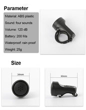 Load image into Gallery viewer, Bicycle Charging Horn Super Loud Bells Mountain Bike Electric Bells USB Charge Bells Bicycle Riding Equipment Accessories Electric Bike Horn USB Rechargeable Bicycle Bell Invisible Cycling Alarm Loud Horn Alert Ring For Mountain