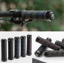 Load image into Gallery viewer, Bicycle Grips Rubber Handle Anti-Skid Cycling Handlebar Cuffs Lock Aluminum Alloy Bike Lock-On Mountain Bike Grips Bicycle Handlebar Locking Grips Non-Slip Handle Grips
