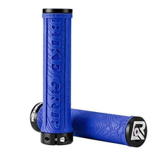Load image into Gallery viewer, Bicycle Grips Rubber Handle Anti-Skid Cycling Handlebar Cuffs Lock Aluminum Alloy Bike Lock-On Mountain Bike Grips Bicycle Handlebar Locking Grips Non-Slip Handle Grips