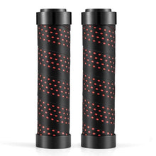 Load image into Gallery viewer, Bicycle Grips Rubber Handle Anti-Skid Cycling Handlebar Cuffs Lock Aluminum Alloy Bike Lock-On Mountain Bike Grips Bicycle Handlebar Locking Grips Non-Slip Handle Grips