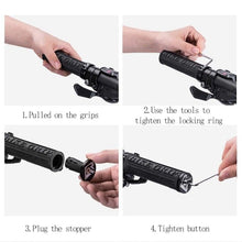 Load image into Gallery viewer, Bicycle Grips Rubber Handle Anti-Skid Cycling Handlebar Cuffs Lock Aluminum Alloy Bike Lock-On Mountain Bike Grips Bicycle Handlebar Locking Grips Non-Slip Handle Grips