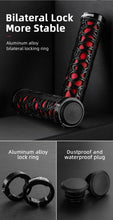 Load image into Gallery viewer, Bicycle Grips Rubber Handle Anti-Skid Cycling Handlebar Cuffs Lock Aluminum Alloy Bike Lock-On Mountain Bike Grips Bicycle Handlebar Locking Grips Non-Slip Handle Grips
