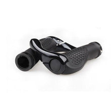 Load image into Gallery viewer, Bicycle Handlebar Rubber Grip End Cap Aluminium Alloy Lock Mountain Bike Handle Bar Grip Anti-Slip Bicycle Skid-Proof Grips Handlebar Cover Widen Holding Surface Unti-Skid Bike Grips Shockproof Handlebar Cover Ergonomic Design