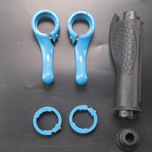 Load image into Gallery viewer, Bicycle Handlebar Rubber Grip End Cap Aluminium Alloy Lock Mountain Bike Handle Bar Grip Anti-Slip Bicycle Skid-Proof Grips Handlebar Cover Widen Holding Surface Unti-Skid Bike Grips Shockproof Handlebar Cover Ergonomic Design