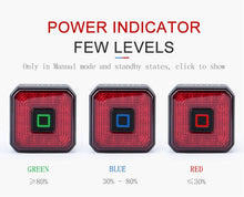 Load image into Gallery viewer, Bicycle Light Smart Rear Taillight USB LED Waterproof Safety Stop Signal Brake Cycling Lamp Waterproof Bike Rear Lights USB Rechargeable Ultra Bright Led Brake Light Cycling Riding Safety Taillight Flashlight