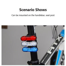 Load image into Gallery viewer, Bicycle Lights Waterproof Riding Rear Light Usb Rechargeable Mountain Bike Headlight Cycling Light Tail-Lamp Bright Bicycle Rear Cycling Safety Flashlight