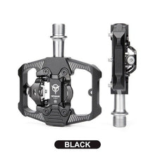 Load image into Gallery viewer, Bicycle Lock Pedal 2 In 1 With Free Cleat For Road Bikes Aluminum Anti-slip Sealed Bearing Lock Accessories Bike Clip In Pedals Cleats Included Suitable For Spin Bike Exercise Bike Indoor Bike
