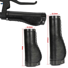 Load image into Gallery viewer, Bicycle Locking Grip Wear-Resistant Leather Non-Slip Grip Cover Mountain Bike Handlebar Lock-on Bike Handlebar Grips Locking Non-Slip-PU Bicycle Handle Grip Widen Holding Surface For Cycling Mountain And Bicycles Accessories
