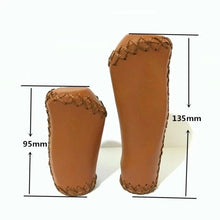 Load image into Gallery viewer, Bicycle Locking Grip Wear-Resistant Leather Non-Slip Grip Cover Mountain Bike Handlebar Lock-on Bike Handlebar Grips Locking Non-Slip-PU Bicycle Handle Grip Widen Holding Surface For Cycling Mountain And Bicycles Accessories