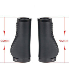 Load image into Gallery viewer, Bicycle Locking Grip Wear-Resistant Leather Non-Slip Grip Cover Mountain Bike Handlebar Lock-on Bike Handlebar Grips Locking Non-Slip-PU Bicycle Handle Grip Widen Holding Surface For Cycling Mountain And Bicycles Accessories