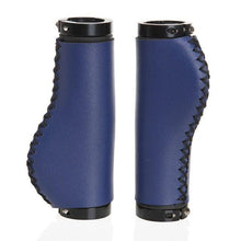 Load image into Gallery viewer, Bicycle Locking Grip Wear-Resistant Leather Non-Slip Grip Cover Mountain Bike Handlebar Lock-on Bike Handlebar Grips Locking Non-Slip-PU Bicycle Handle Grip Widen Holding Surface For Cycling Mountain And Bicycles Accessories