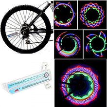 Load image into Gallery viewer, Bicycle Motorcycle Bike Tire Wheel Lights 32 Patterns LED Flash Spoke Lamp Cycling Light Bike Bicycle Spoke LED Lights Bright Cycling Flashing Night Light Safe Accessories