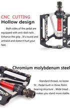 Load image into Gallery viewer, Bicycle pedal Flat Bike Pedals Road 3 Seal Bearings Mountain Bike aluminum Wide Platform Mountain Bike Pedals Flat Bicycle Pedals Lightweight Road Bike Pedals Fiber Sealed Bearing Flat Pedals