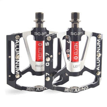 Load image into Gallery viewer, Bicycle pedal Flat Bike Pedals Road 3 Seal Bearings Mountain Bike aluminum Wide Platform Mountain Bike Pedals Flat Bicycle Pedals Lightweight Road Bike Pedals Fiber Sealed Bearing Flat Pedals