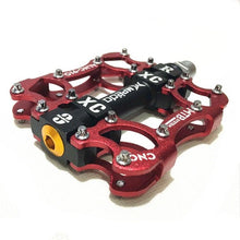 Load image into Gallery viewer, Bicycle Pedals Sealed 2 Bearing Cleats Pegs Road Mountain Bike Pedal Aluminum Alloy Anti-slip Cycling Parts Mountain Bike Pedals Bicycle Flat Pedals Aluminum Sealed Bearing Lightweight Platform For Road Mountain
