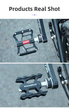 Load image into Gallery viewer, Bicycle Peddals Quick Release Rainproof Seal Bearing 8.2cm Widened Non-slip Chrome Molybdenum Bike Mountain Bike Pedals Pedals Aluminum Bicycle Flat Platform Pedals Lightweight Non-Slip Sealed Bearing For Road Mountain