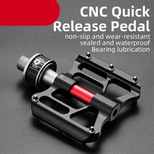 Load image into Gallery viewer, Bicycle Peddals Quick Release Rainproof Seal Bearing 8.2cm Widened Non-slip Chrome Molybdenum Bike Mountain Bike Pedals Pedals Aluminum Bicycle Flat Platform Pedals Lightweight Non-Slip Sealed Bearing For Road Mountain